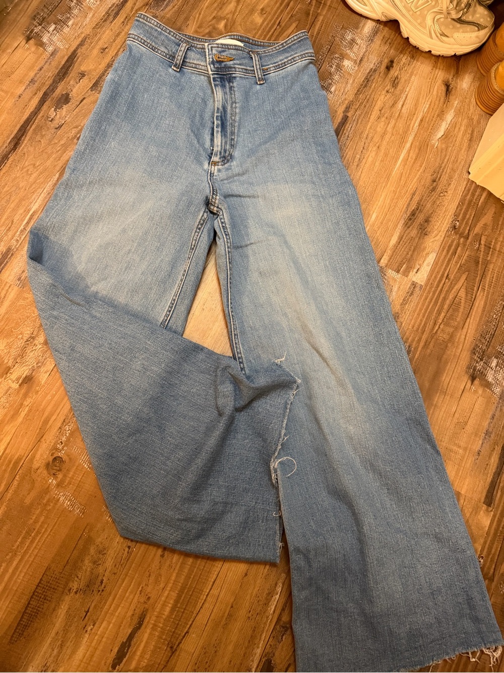 Zara marine straight jeans